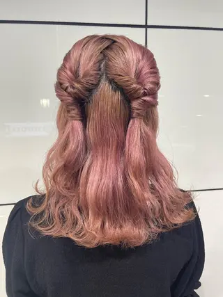 ヘアアレンジ ‪るか/‪透明感 カラー/アレンジのヘアスタイル