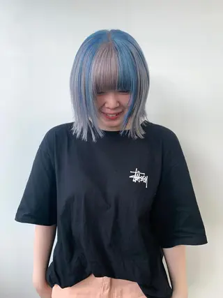 ショート カラー 似合わせカット ケアパーマ喜来雅由のヘアスタイル