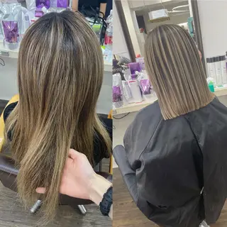 ショート カラー ヒカ/外国人風 デザインカラーのヘアスタイル