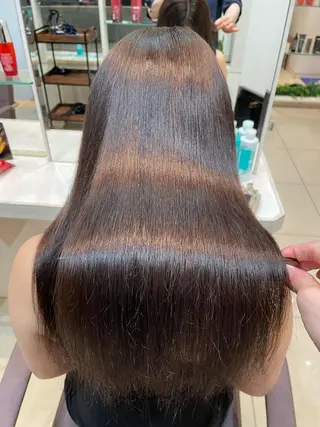 ロング カラー 韓国レイヤー／髪質 改善カラー/れんのヘアスタイル