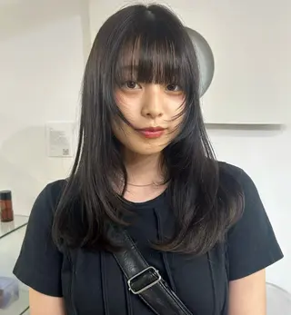 ミディアム カラー izumi/ 艶感カラーのヘアスタイル