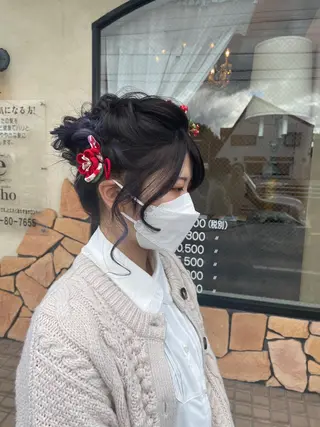 ヘアアレンジ hair  make echo所属・hair make echo滿木あい花のヘアスタイル