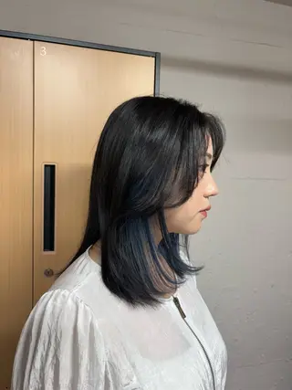 ミディアム tokute 中野真咲🐺のヘアスタイル