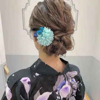 セミロング ヘアアレンジ eyelash salon fil 小倉店所属・fil 小倉店 Yukaのヘアスタイル