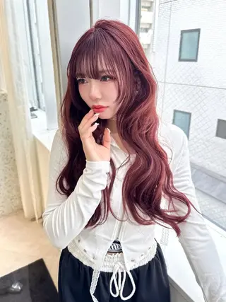 ロング カラー 渋谷韓国ヘア🇰🇷 SAYAKA🩶ᩚのヘアスタイル