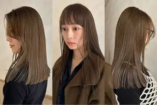 ロング 🎀⋆˙透け感カラー トリートメント/ユズのヘアスタイル