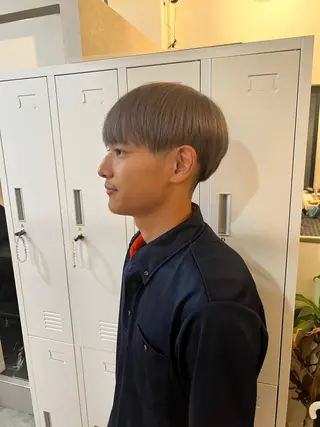 ショート カラー メンズ 目を惹く艶髪/髪質 改善カラー🤎ぐっちのヘアスタイル