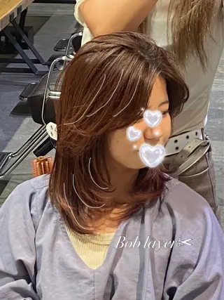 ミディアム GLAD所属・ナガヤマ ミユのヘアスタイル