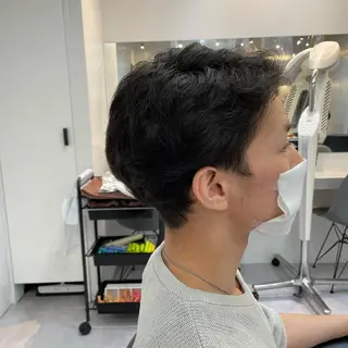 ショート 髪質改善× ハイライト溝江のヘアスタイル