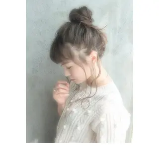 ミディアム カラー ヘアアレンジ EMANON天神所属・Hitomi Ezakiのヘアスタイル