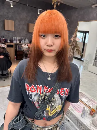 セミロング カラー ヘアアレンジ ブリーチ/ヘアケア 🪞TAKUMA🪞のヘアスタイル