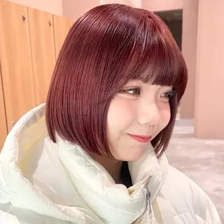 ショート カラー ブリーチ/暖色/ ダブルカラー/ゆきなのヘアスタイル