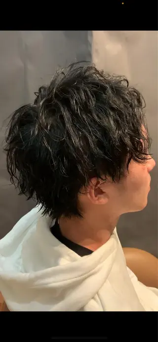 ミディアム カラー パーマ メンズ coo et fuu所属・根津、表参道2店舗 店長　内見 加瑞磨のヘアスタイル