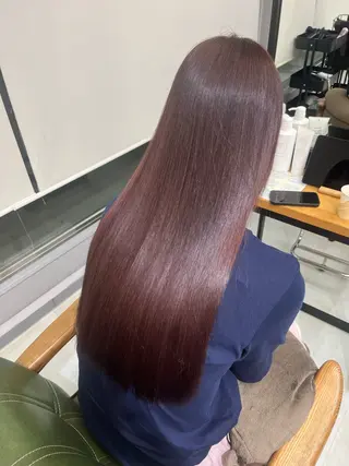 ロング カラー 小池 風賀のヘアスタイル