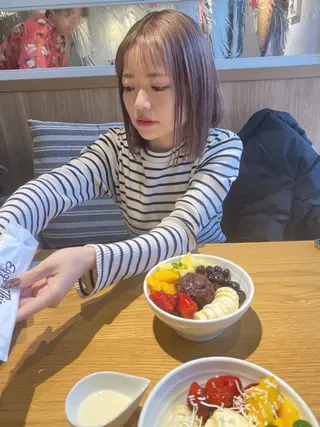 ショート カラー ヘアアレンジ 広島/ボブ/レイヤー 🌿‬wakabaのヘアスタイル