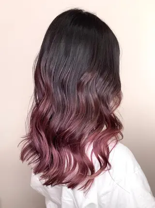 セミロング カラー 透明感カラーブリーチ 🌼シゲモトアヤ🌼のヘアスタイル