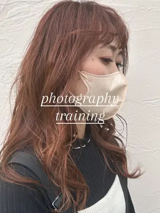 ロング 井上 萌のヘアスタイル