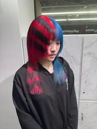 セミロング 渋谷/ハイトーン エクステ*☆🌙咲妃のヘアスタイル