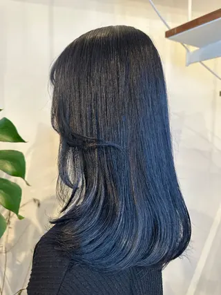 ミディアム カラー peakshair所属・艶々になる髪質改善 𝒀𝑼𝑻𝑶のヘアスタイル