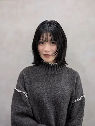 ミディアム カラー SOYON豊田市駅店所属・髪質改善/ 上村旺武のヘアスタイル