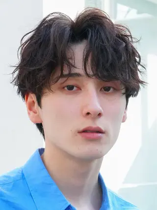 パーマ メンズ fifth 原宿 波巻きパーマイノウエのヘアスタイル