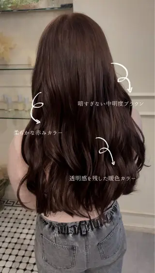 ロング カラー ROVER所属・Konomura Neneのヘアスタイル