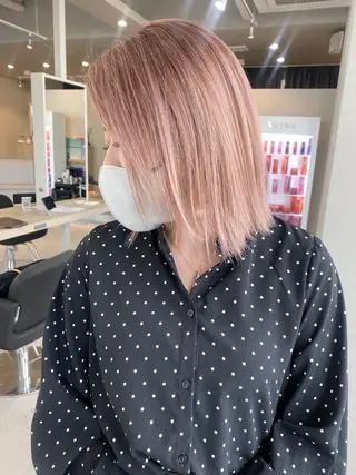 ミディアム カラー パーマ ヘアアレンジ ネイル マツエク・マツパ アイブロウ 井上 一平のヘアスタイル