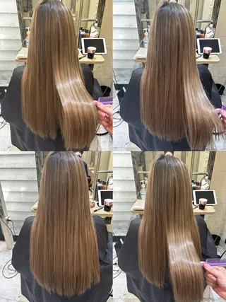 ロング カラー エクステ原宿 シンヤのヘアスタイル