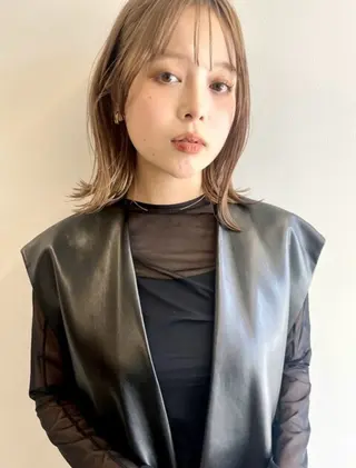 ミディアム カラー モデル様募集 まなみのヘアスタイル