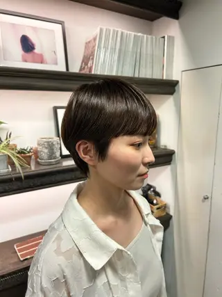 ショート 髪質改善/縮毛矯正/ 透明感カラーYUMAのヘアスタイル
