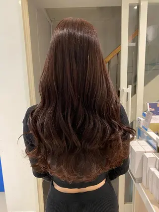 ロング 🌈評価No.1🌈 艶髪カラー❌エクステのヘアスタイル