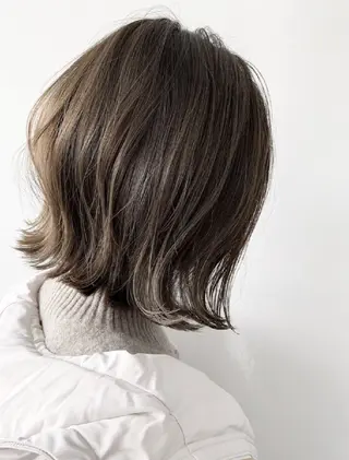 ミディアム ボブ/暖色✨木村 奈未のヘアスタイル