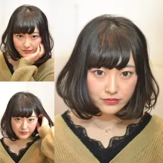 ミディアム 大木 拓瑞のヘアスタイル