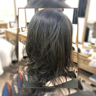 ミディアム カラー 💫髪質改善矯正 MIHO💫のヘアスタイル