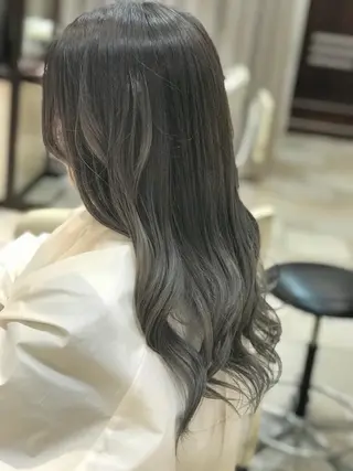 ロング カラー 島袋 ナオユキのヘアスタイル