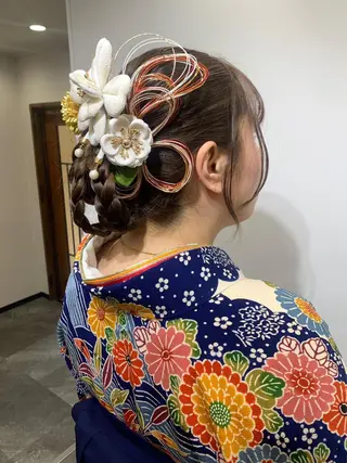 ロング ヘアアレンジ 籾木 美優のヘアスタイル