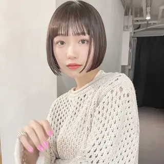 ショート カラー 大人レイヤー/美髪 縮毛矯正taigaのヘアスタイル