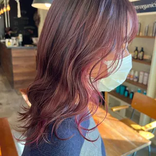 セミロング カラー Rino kanayama所属・Rino 金山 / 宮澤 萌のヘアスタイル