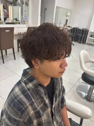 パーマ メンズ 🫧艶髪カラー ハセベ🫧のヘアスタイル
