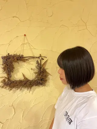 ミディアム 柘植 雅大のヘアスタイル