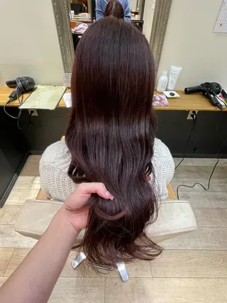 ロング カラー 松尾 遥花のヘアスタイル