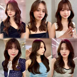 ロング カラー レイヤー＆カラー 人気美容師倉崎涼のヘアスタイル