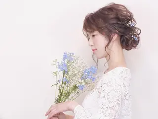 セミロング ヘアアレンジ ヘアメ/着付け 清水玲歌のヘアスタイル