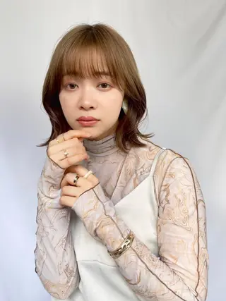 カラー 🌈ベージュ艶髪🌈 ユウトのヘアスタイル