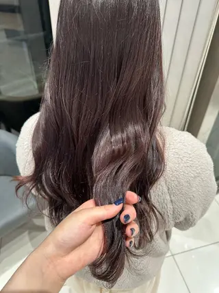 ロング カラー クロスパーマ/うる艶 カラー/Kurumiのヘアスタイル