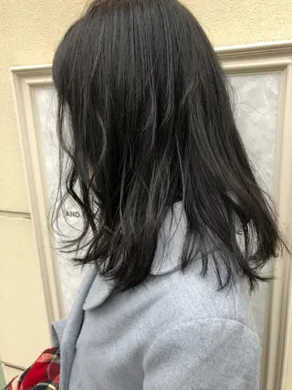 ミディアム ボブ韓国風レイヤー 髪質改善/畠中ケントのヘアスタイル