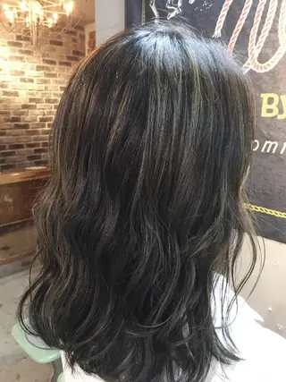 セミロング カラー 代表 中島貴志のヘアスタイル