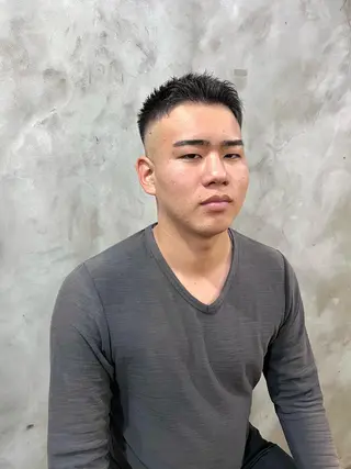 ショート メンズ 木村陸弥 似合わせ 透明感カラー🌿のヘアスタイル