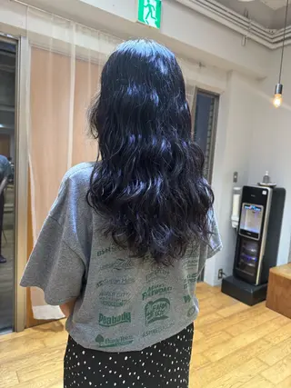 セミロング なみまきパーマ/ボブ パーマ🌼杉田 萌恵のヘアスタイル