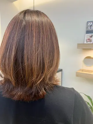 ミディアム コテ巻き風パーマ🫧 麻尋のヘアスタイル